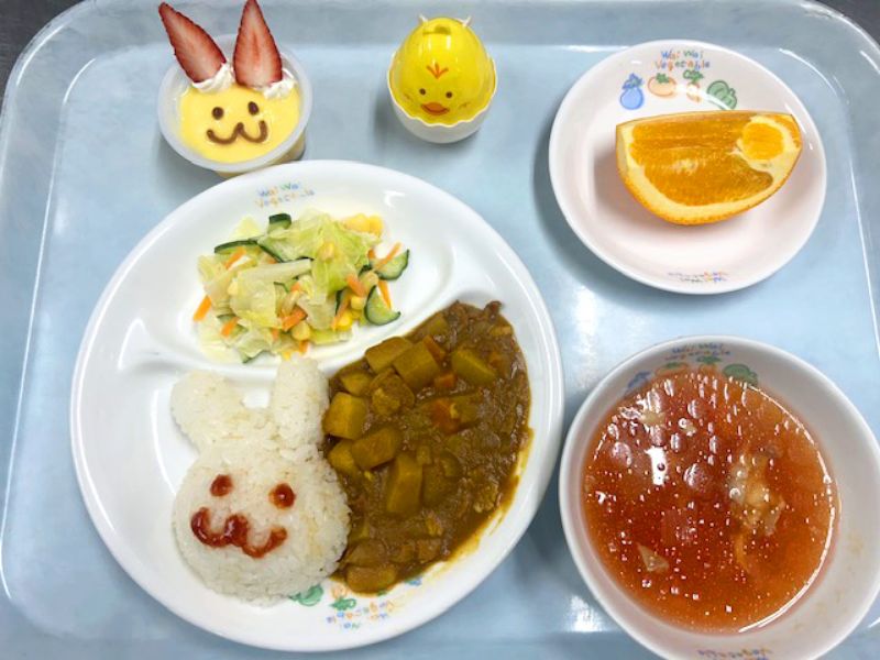 愛隣保育園 4月 イースターの給食