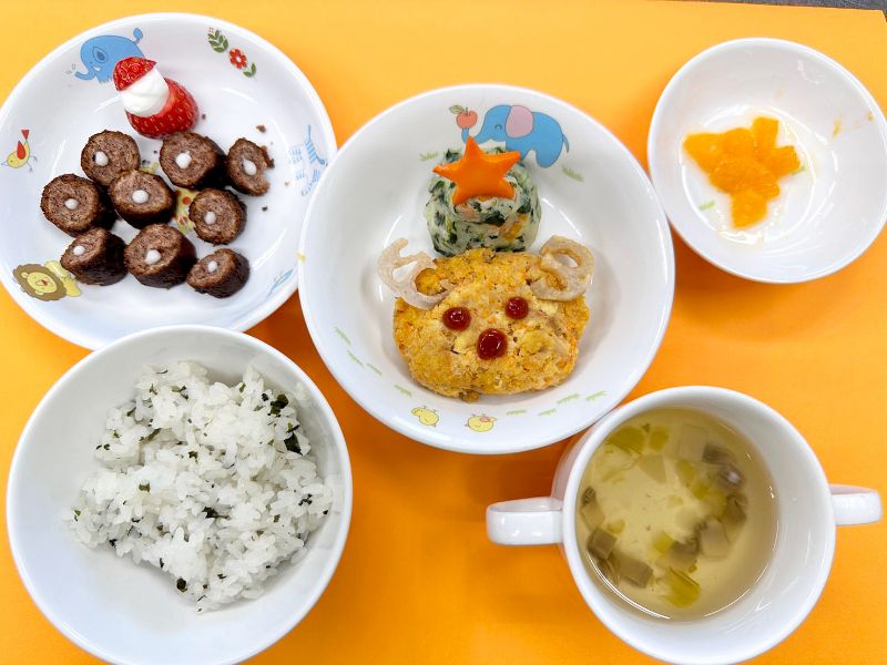 愛隣シャローム保育園 クリスマス 乳児食